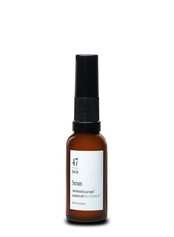 47 Skin 47 سكين | سيروم مرطب للوجه مع شيليتوديرم لجميع أنواع البشرة | يُزيل حب الشباب، ويمنع ظهور البثور والعيوب ويعالجها، ويُرمم الندبات | يُرطب ويغذي البشرة لتصبح ناعمة | 15 مل - Image 1
